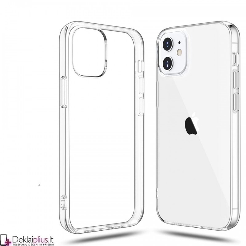 Silikoninis dėklas 2.0 mm storio - permatomas Apple Iphone 11 Silikoninis dėklas 2.0 mm storio - permatomas Apple Iphone 11
